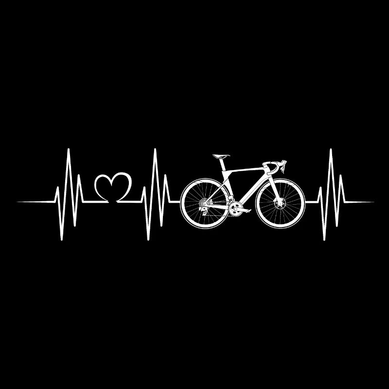 coeur de vélo de route amateur de vélo de course équipe puls
