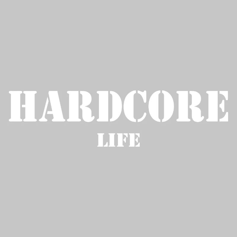 Hardcore Life couleur blanche