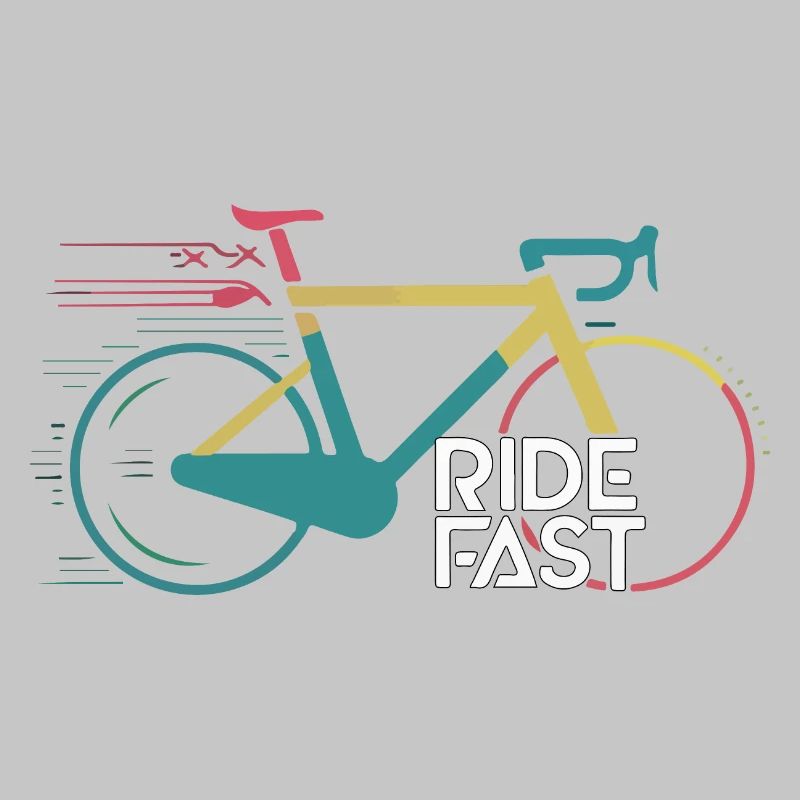 Conception d’impression de vélo de vitesse vive