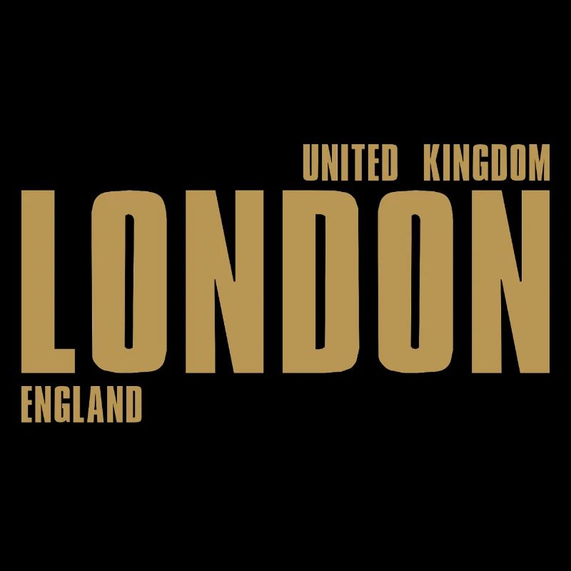 Lettrage en or de Londres