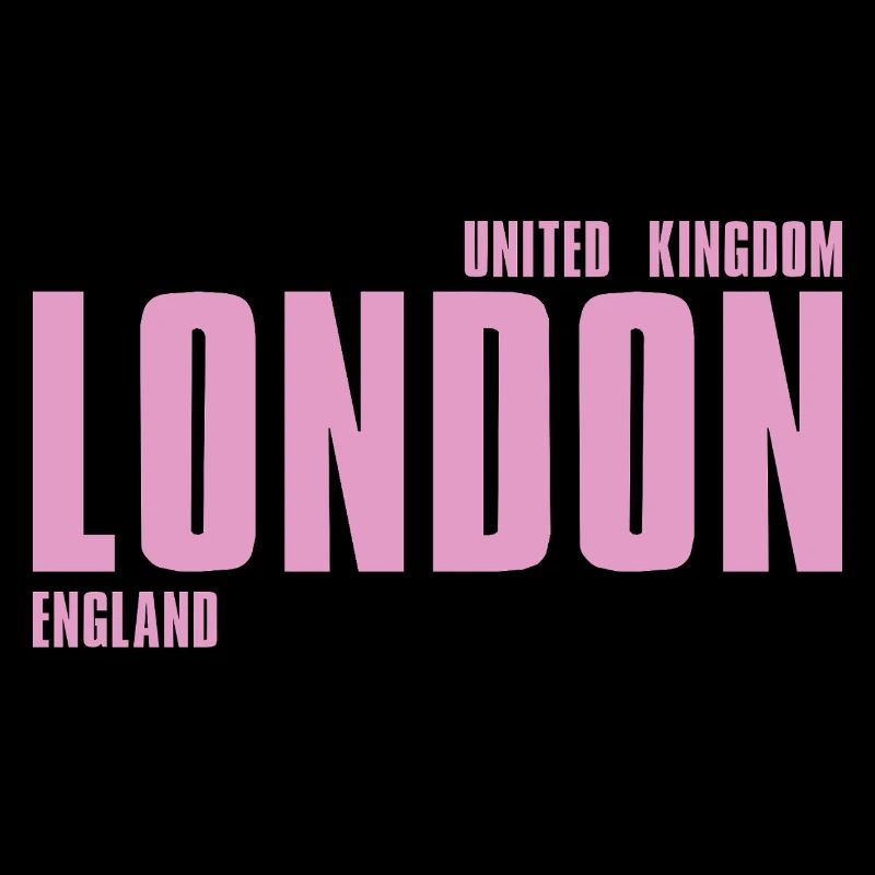 London Pink Bold Typography