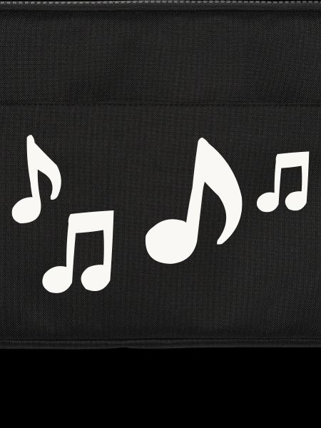 Flow of notes silhouette