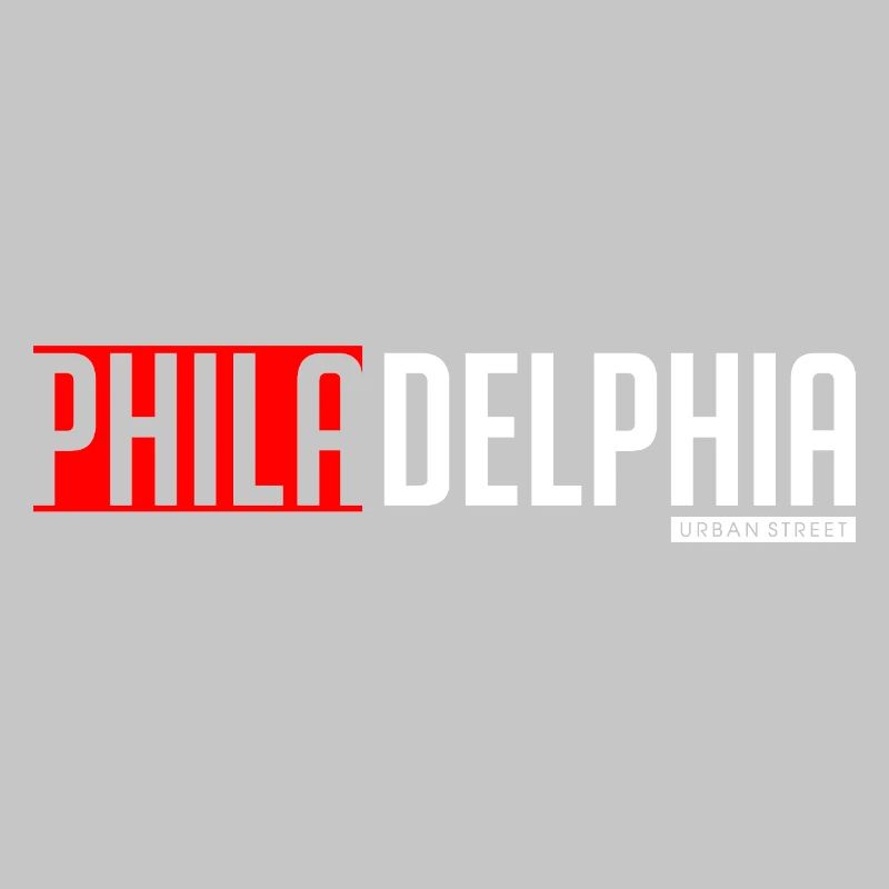 Conception colorée basée sur du texte de Philly et Delta