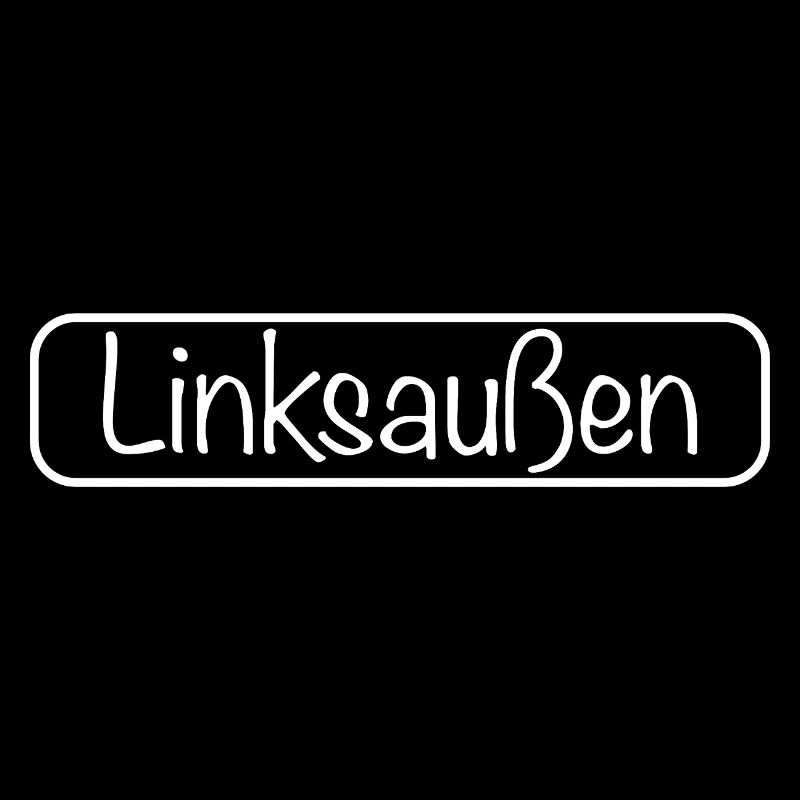 Schriftzug Linksaußen (Weiß)