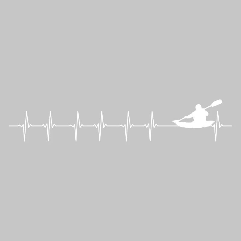Kayak Pulse on River Graphic