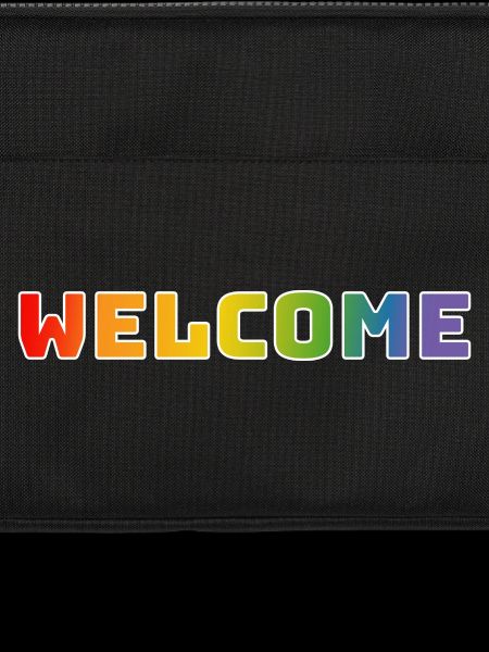 Rainbow welcome white