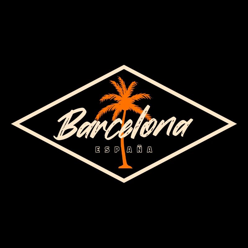 Barcelona Spanien Palmen Design