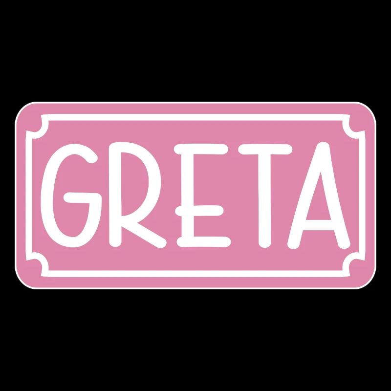 NAMENSGESCHENK MÄDCHEN GRETA SCHILD