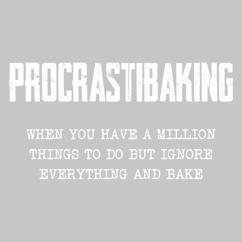 Procrastinating Baking Motif