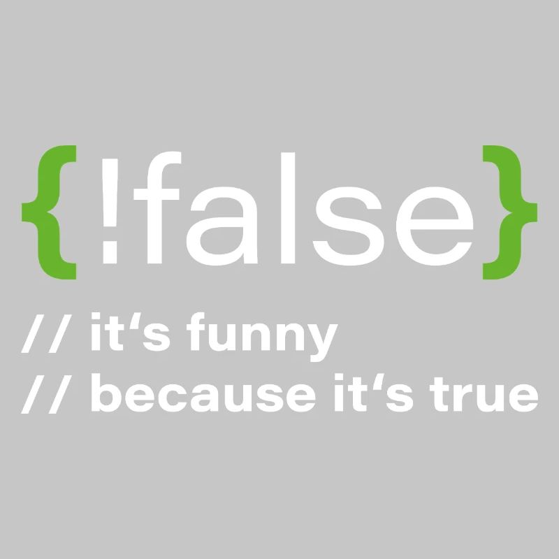 false – Un programmeur drôle dit