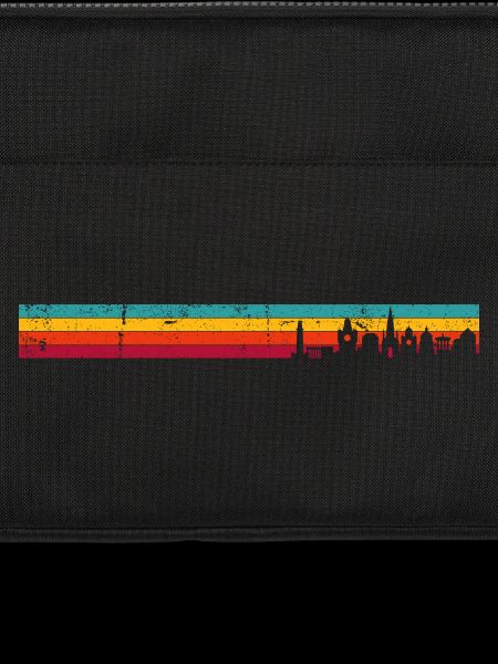 Retro Sunset Skyline Stripes