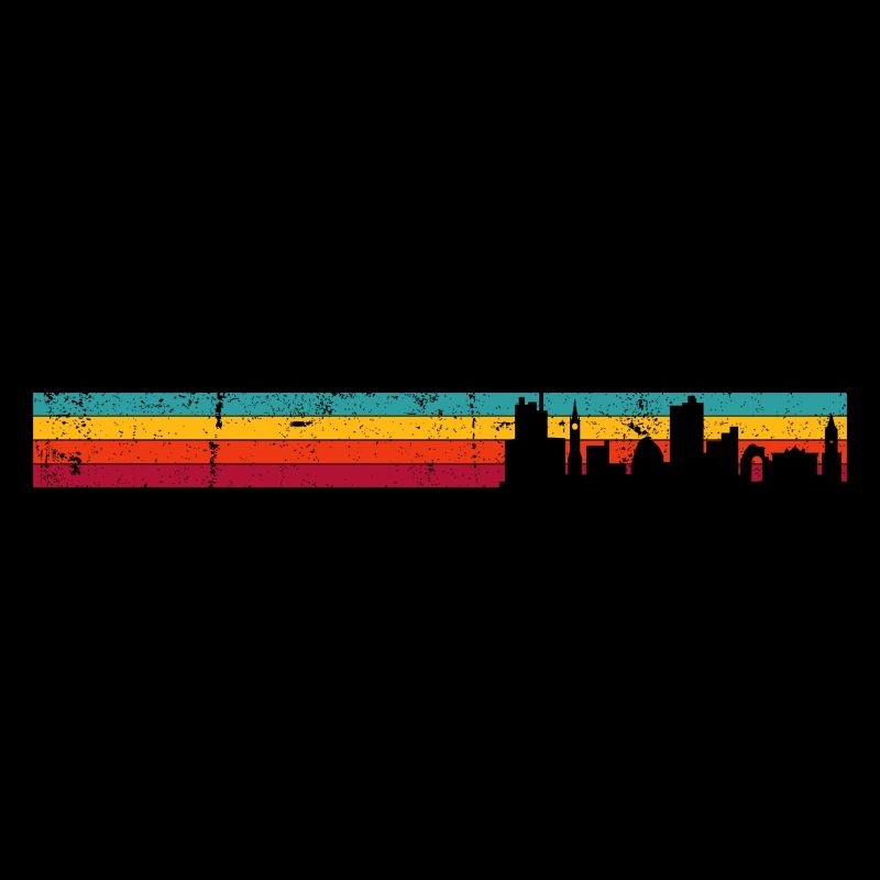 Dämmerung Regenbogen Skyline