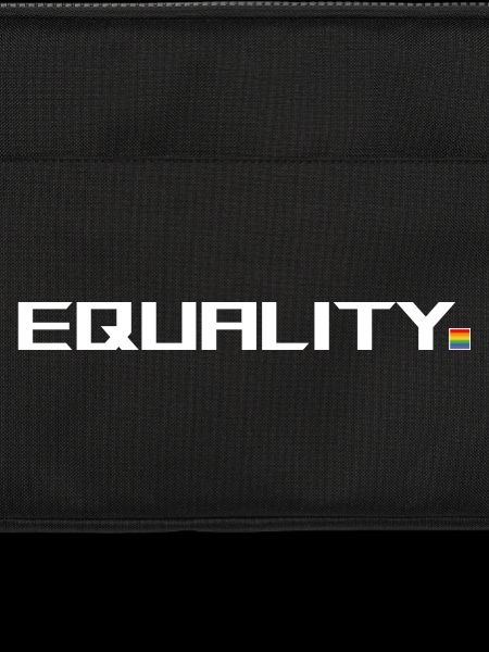 equality point rainbow black shirt