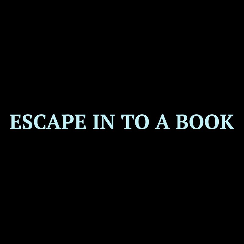 Escape in to a book - Isblåt statement 