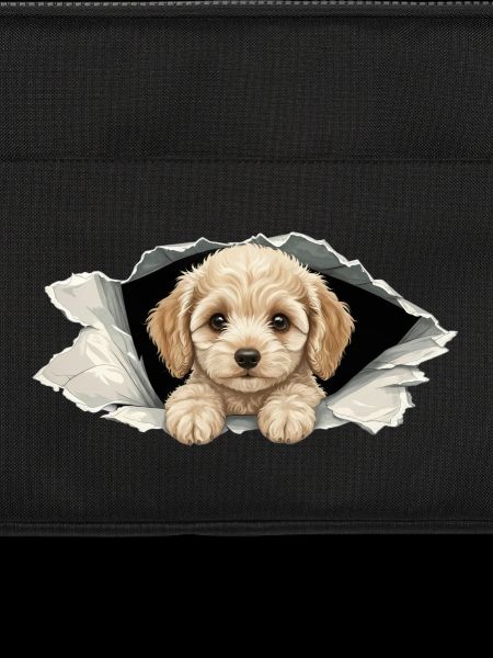 Niedlicher Cockapoo Goldendoodle Zerrissenes Papier