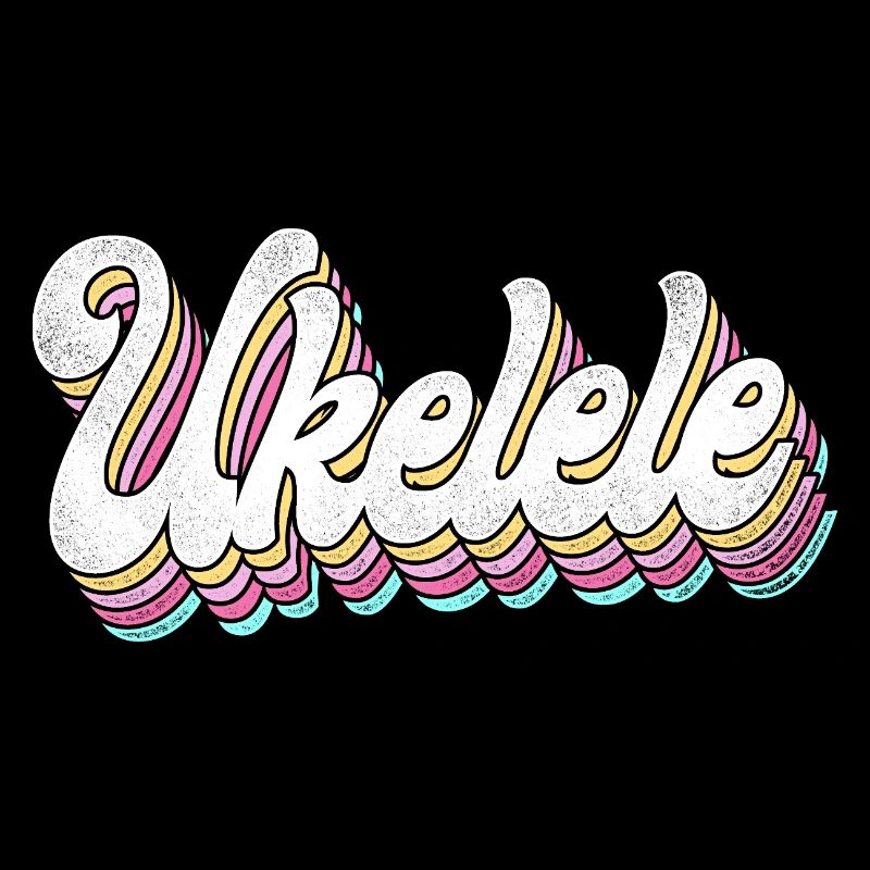 Hawaiian Ukulele Uke Retro Vintage