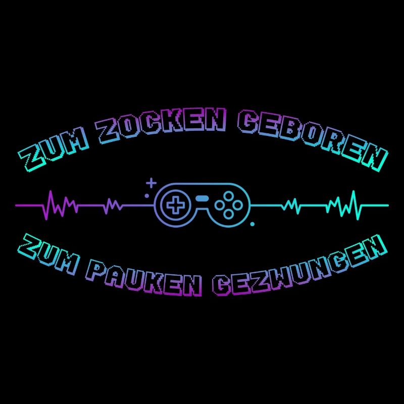 Zocken Geboren Neon Controller
