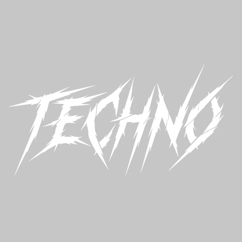 Techno Prong Font Graphic