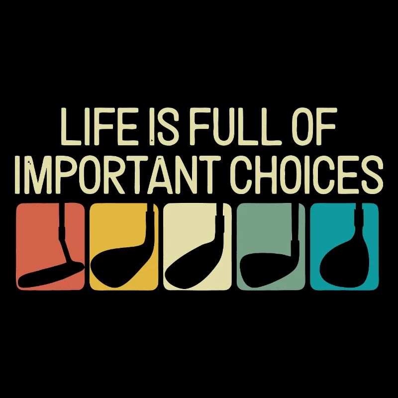Important Choices Retro Typography Graphic