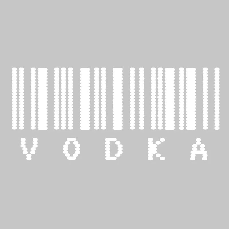 Vodka Barcode Typography