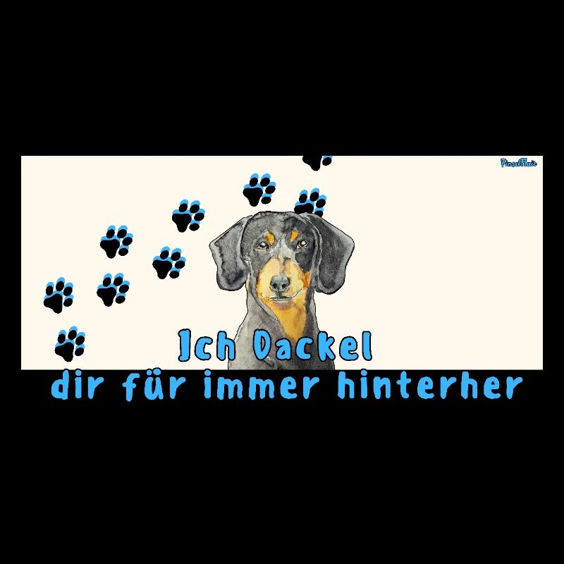 Dackel Aquarell, Süßes Hundemotiv & Geschenkidee