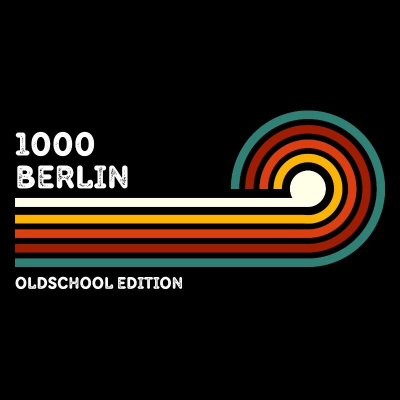 Berlin Chemise Rétro Code Postal 1000 Code Postal Souvenir