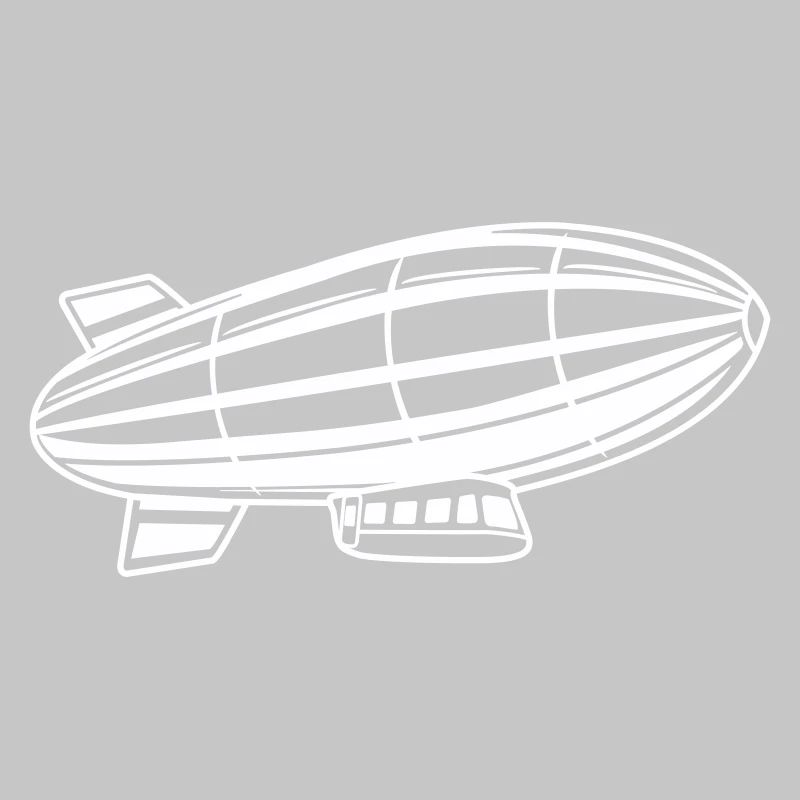 Silhouette de dirigeable Zeppelin