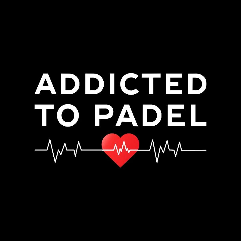 Addicted to Padel Herzschlag Sport Statement