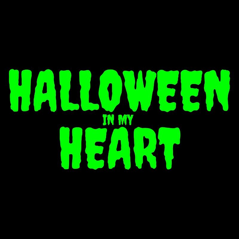Halloween dans mon coeur Typographie Design