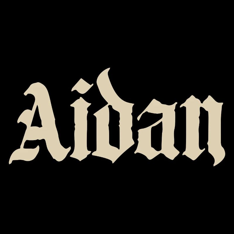 Aidan Gothic Name Design