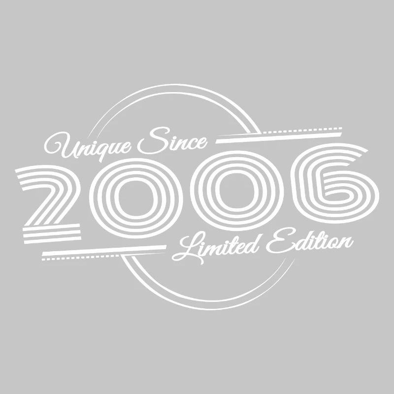 Geburtstag Retro Einzigartig Seit 2006
