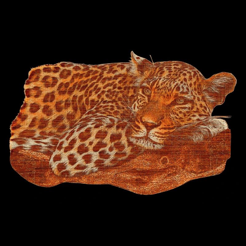 wunderschöne Raubkatze, Panthera pardus auf Ast