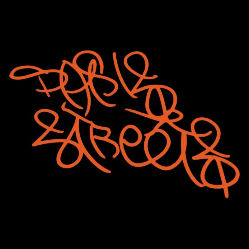 Oranges Pariser Graffiti