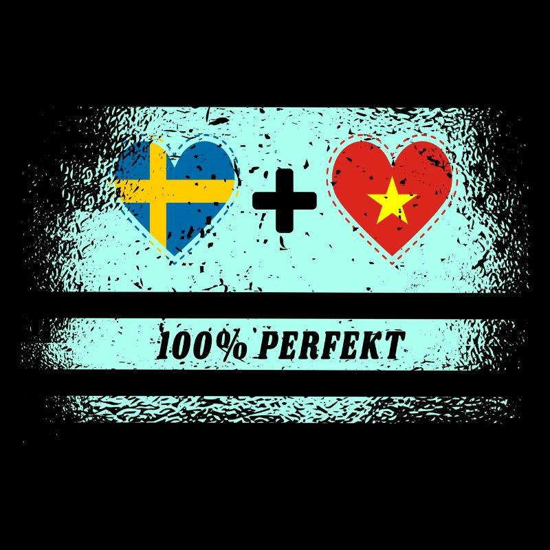 Vietnam und Schweden 100% perfekt / Geschenk