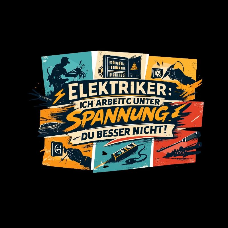 Elektriker unter Spannung Comic