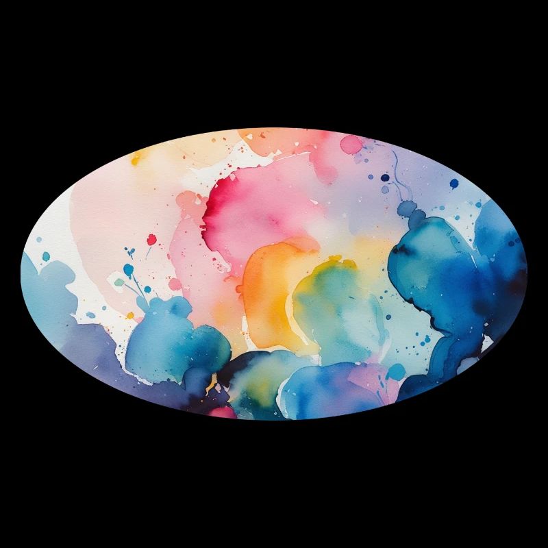 Watercolor Paint Explosion on Canvas