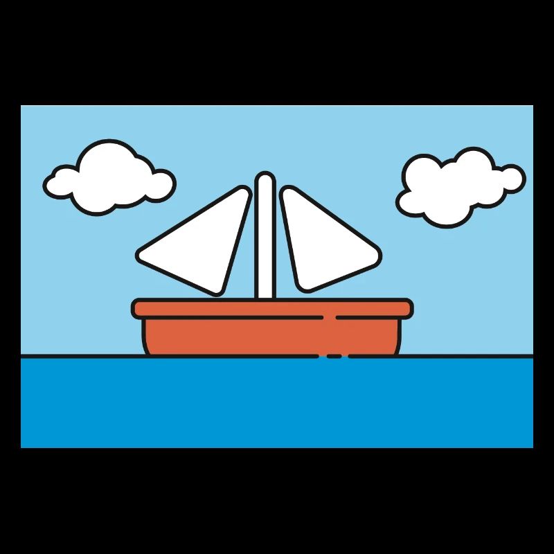 Wandbild Segelboot