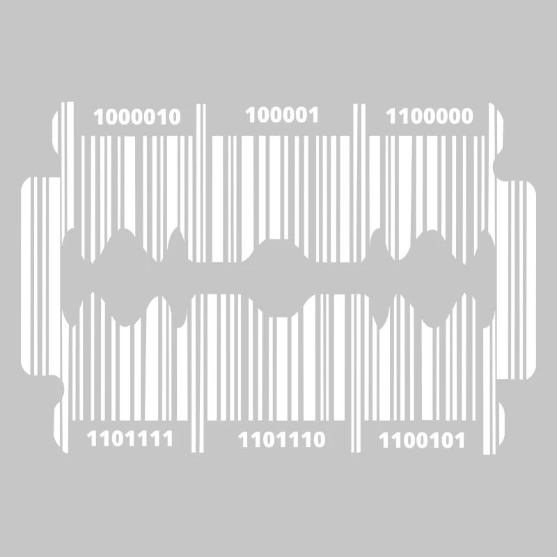 Razor blade with code