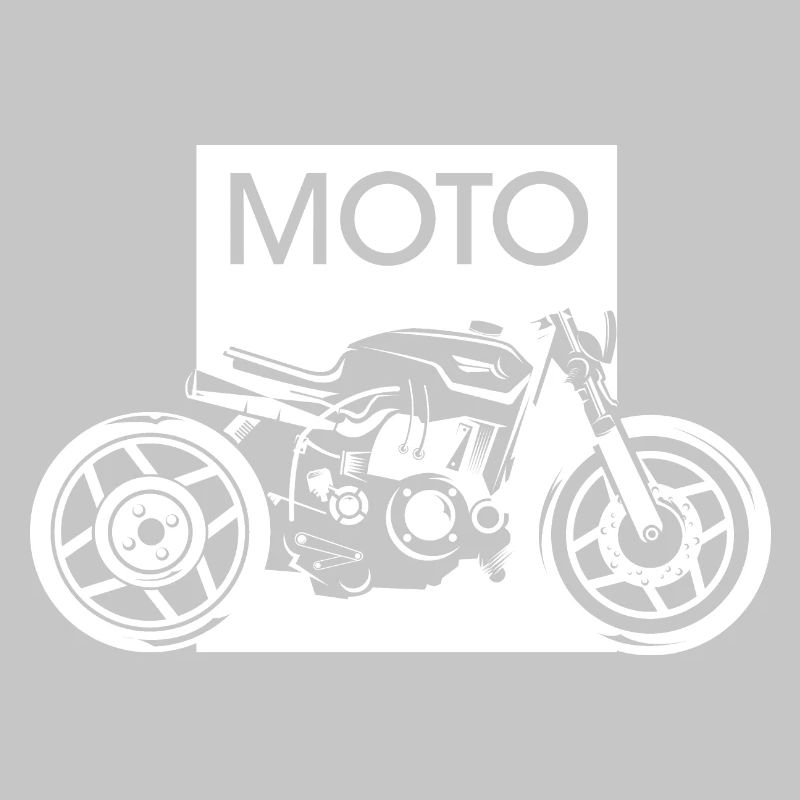 Moto Graphic Garage Custom Workshop Biker Motorcycle