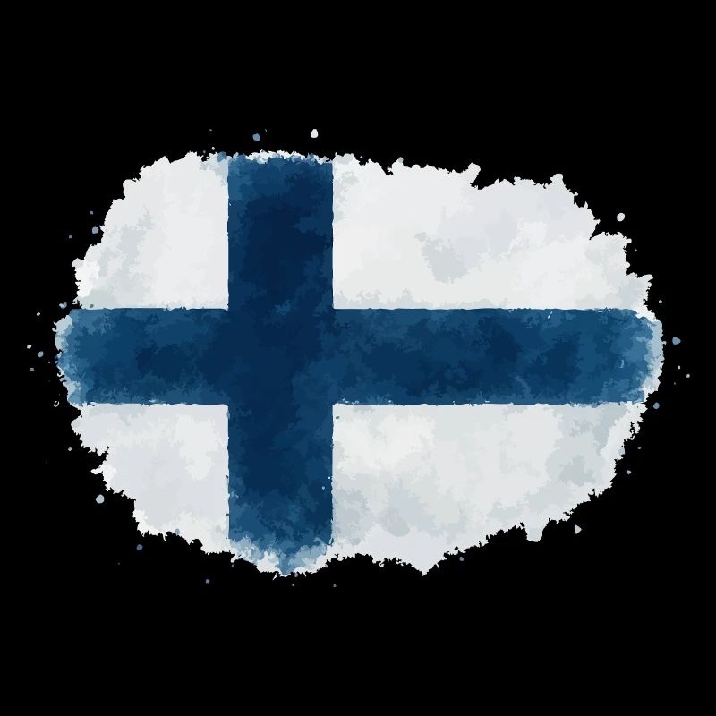 Tache du drapeau finlandais