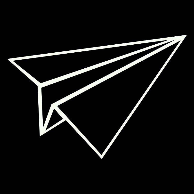 Papierflugzeug Linienkunst