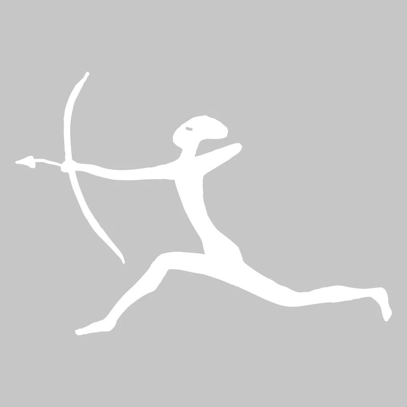 Hunter with bow and arrow