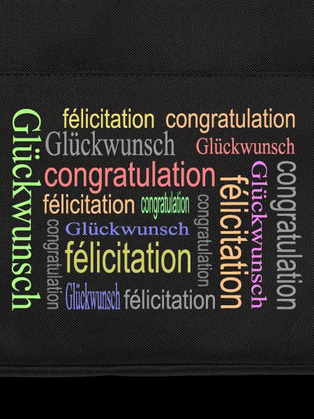 Glückwünsche Text Design