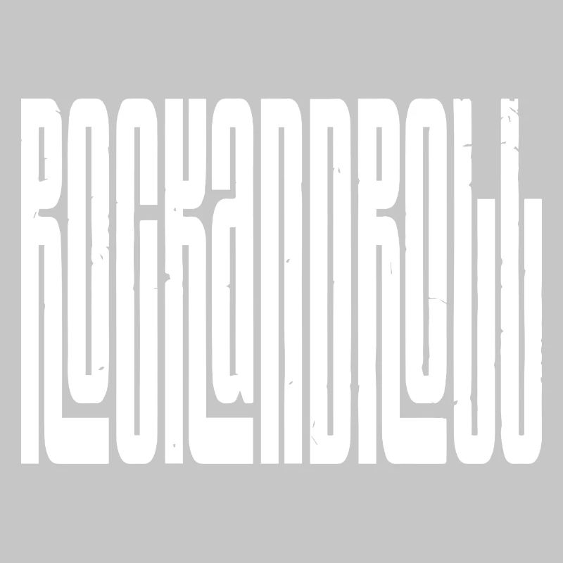 rock and roll bold logo design
