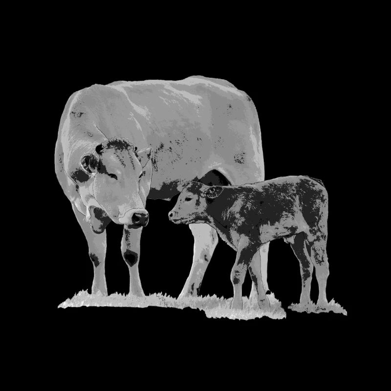 Vache avec veau