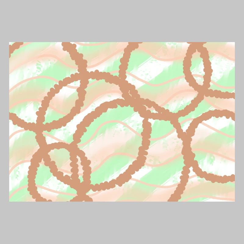 Brown Circles Background