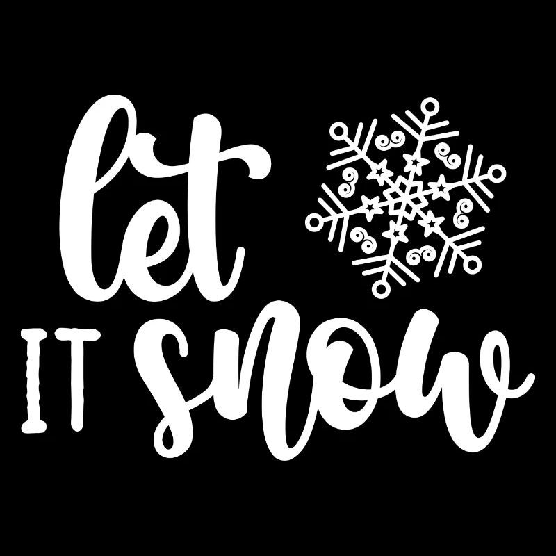 Winter Snowflake Script Typography