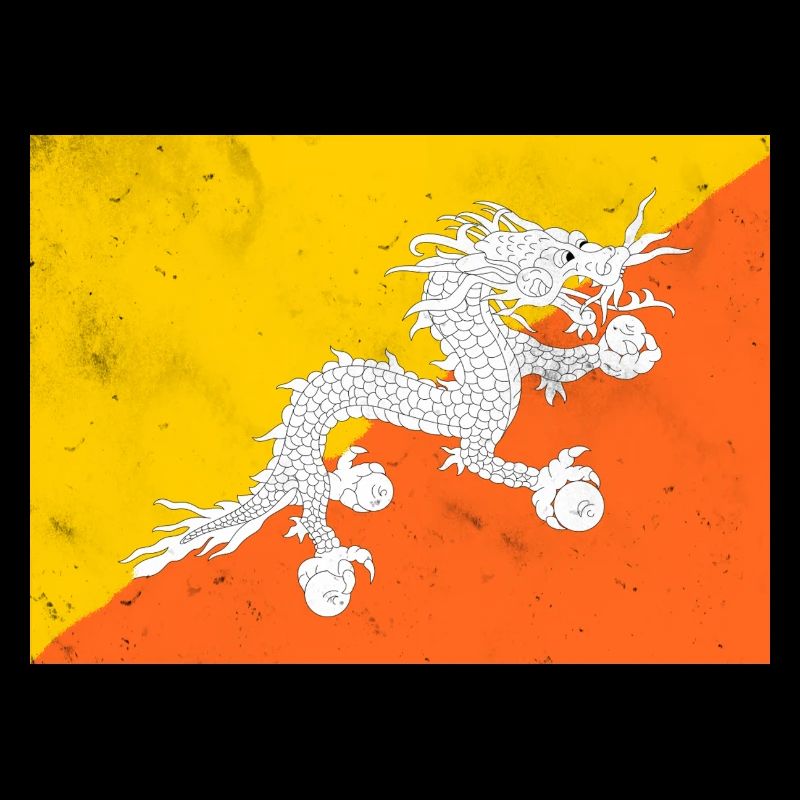 Drapeau du Bhoutan
