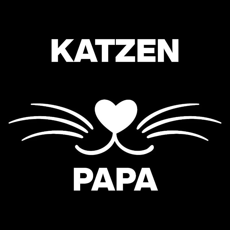SÜSSES KATZENPAPA DESIGN – SCHNURRBART HERZ LIEBE!