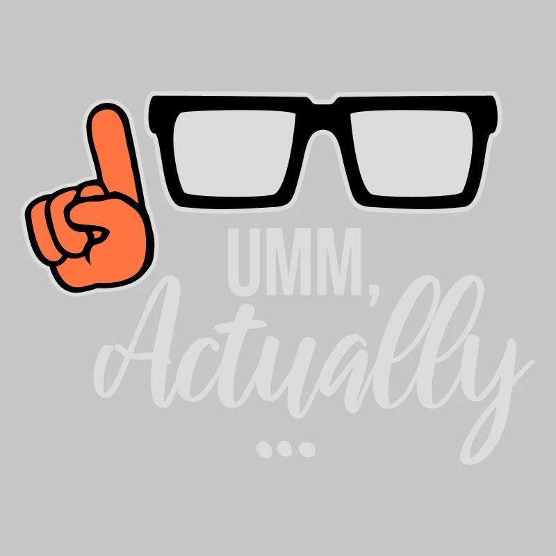 To Actually Funny Nerd Smartass Saying Logo